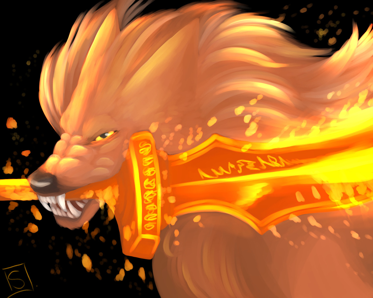 Elden Ring Radagon Red Wolf of Radagon by luffy2201 on DeviantArt