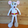 Danger Mouse crochet toy.