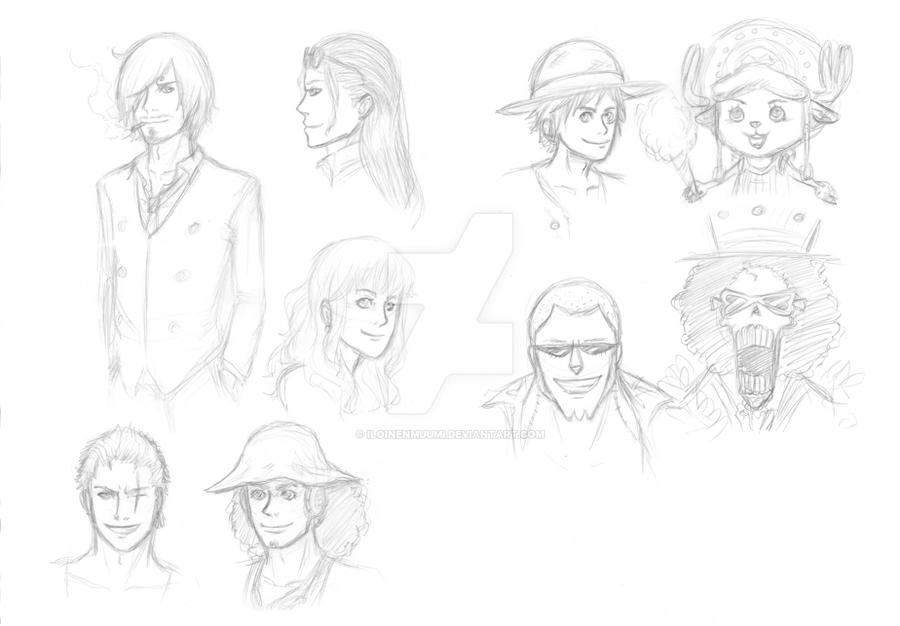 One Piece sketch by iloinenmuumi on DeviantArt