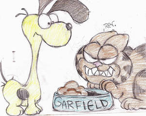 Garfield and Odie