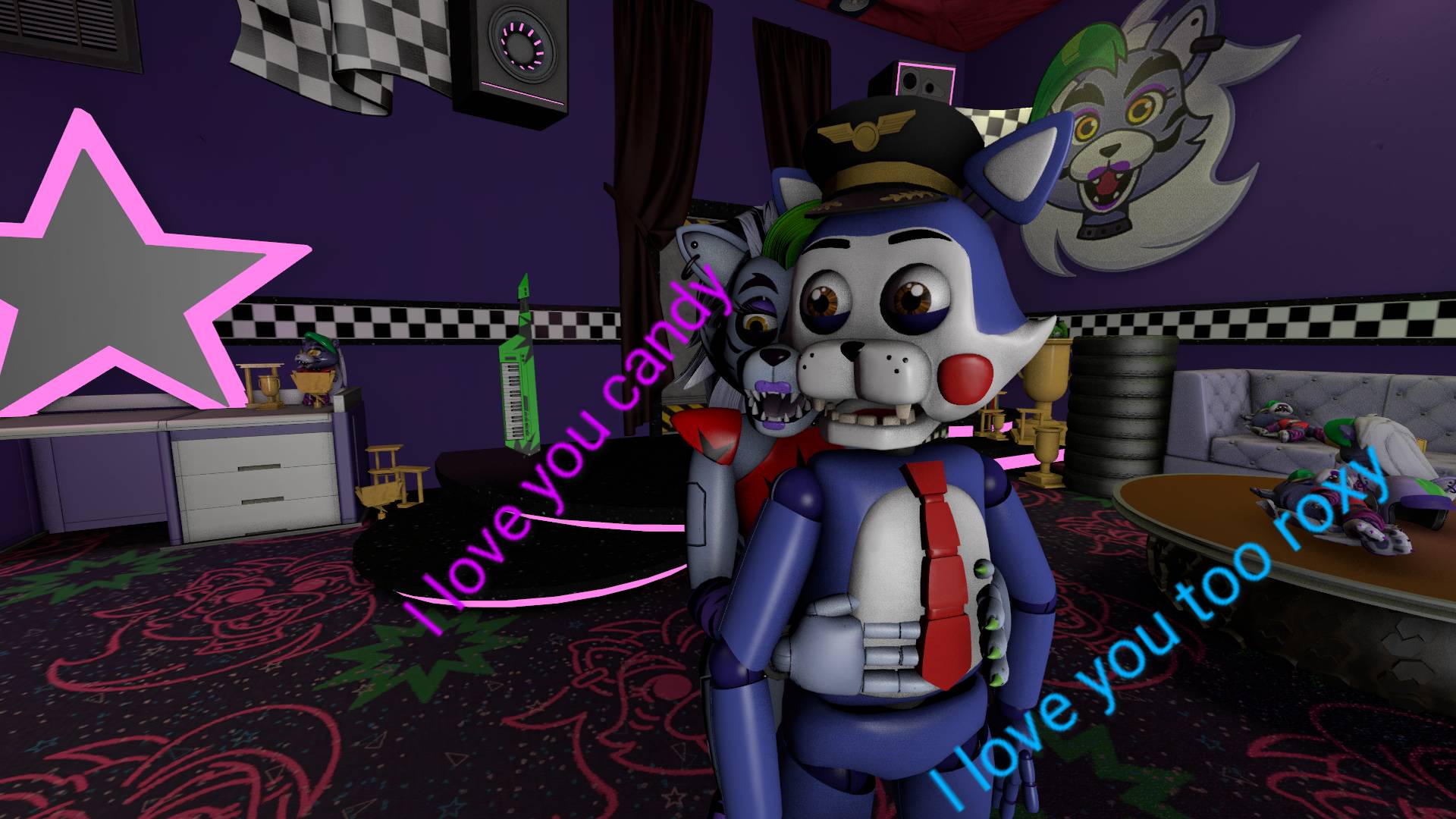 Hugging Shattered Roxy Roxy hugging candy by CANDYSFMTHECAT on DeviantArt