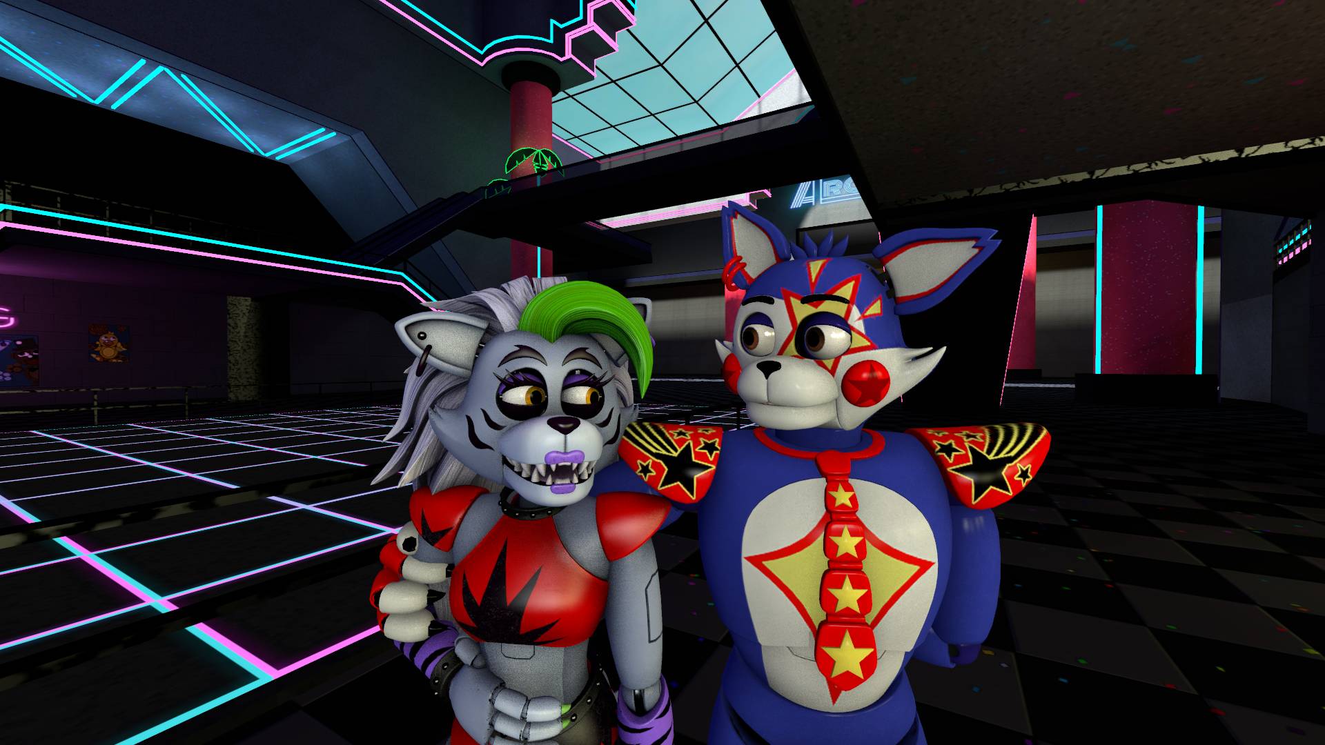 Glam Rocks Roxy Render Glamrock candy hugged Roxy by CANDYSFMTHECAT on DeviantArt