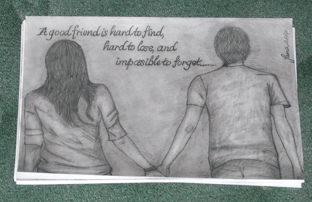 Sentimental Drawing Friend Friendship by Janica88 on DeviantArt