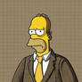 Homer Simpson in tweed