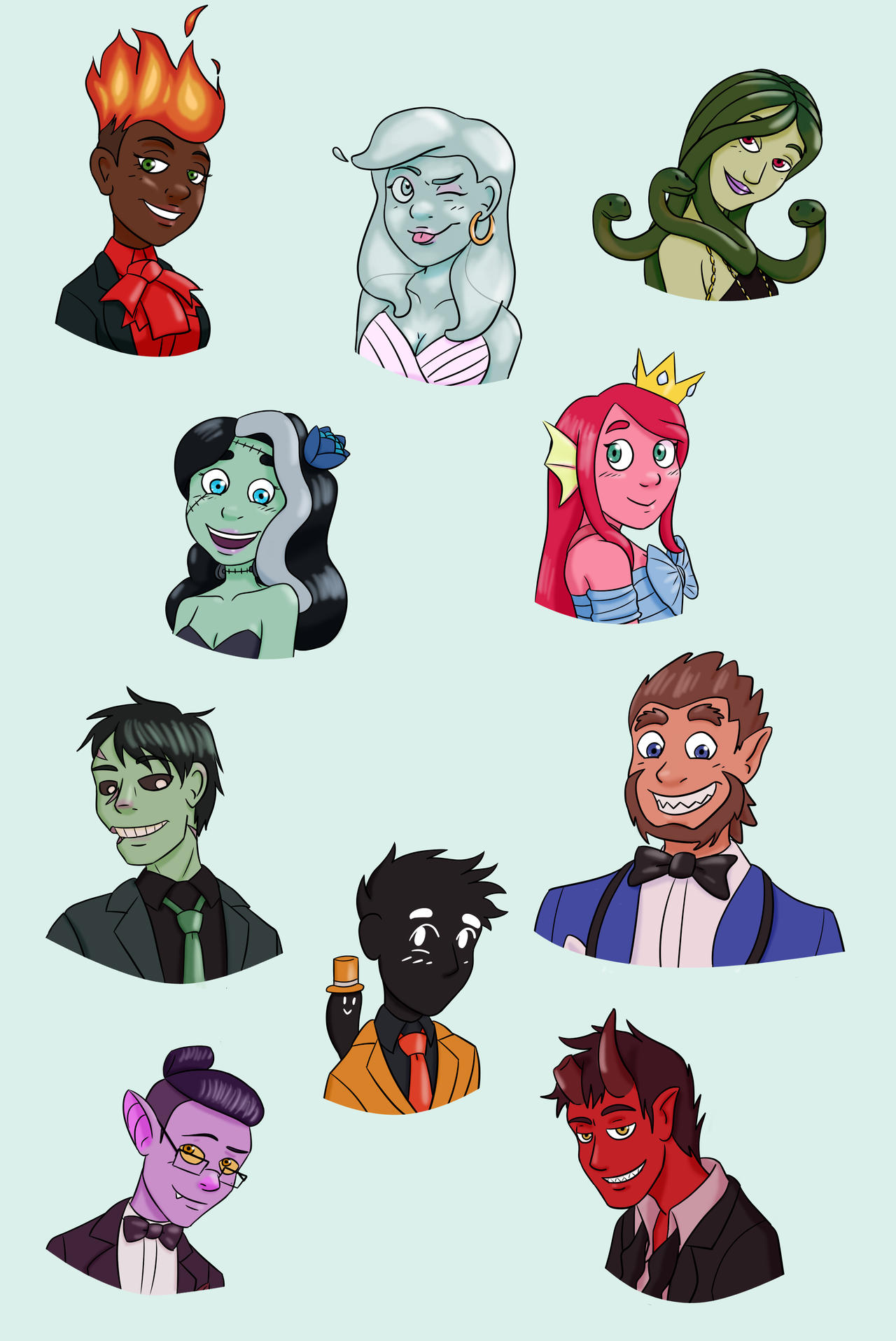 Monster Prom Stickers by Suki-kitty on DeviantArt