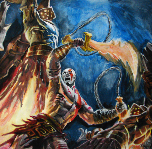 God of War painting