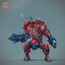 Mutant Rider Boss Game Character Concept