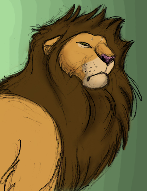 Procrastination Lion