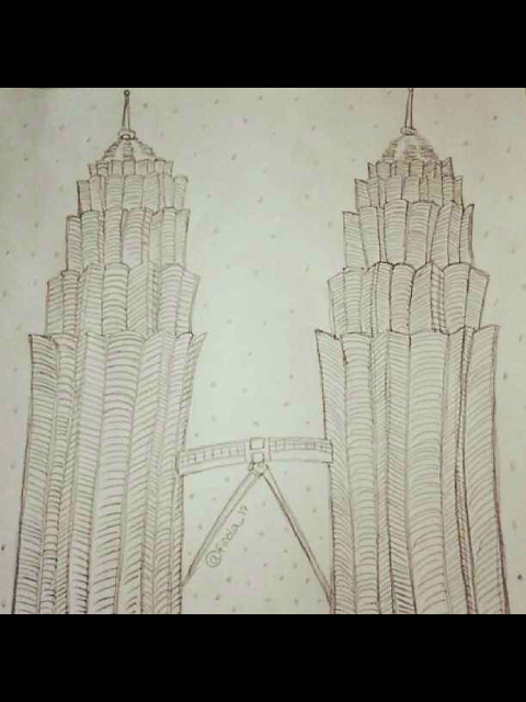 How To Draw The Twin Towers Easy