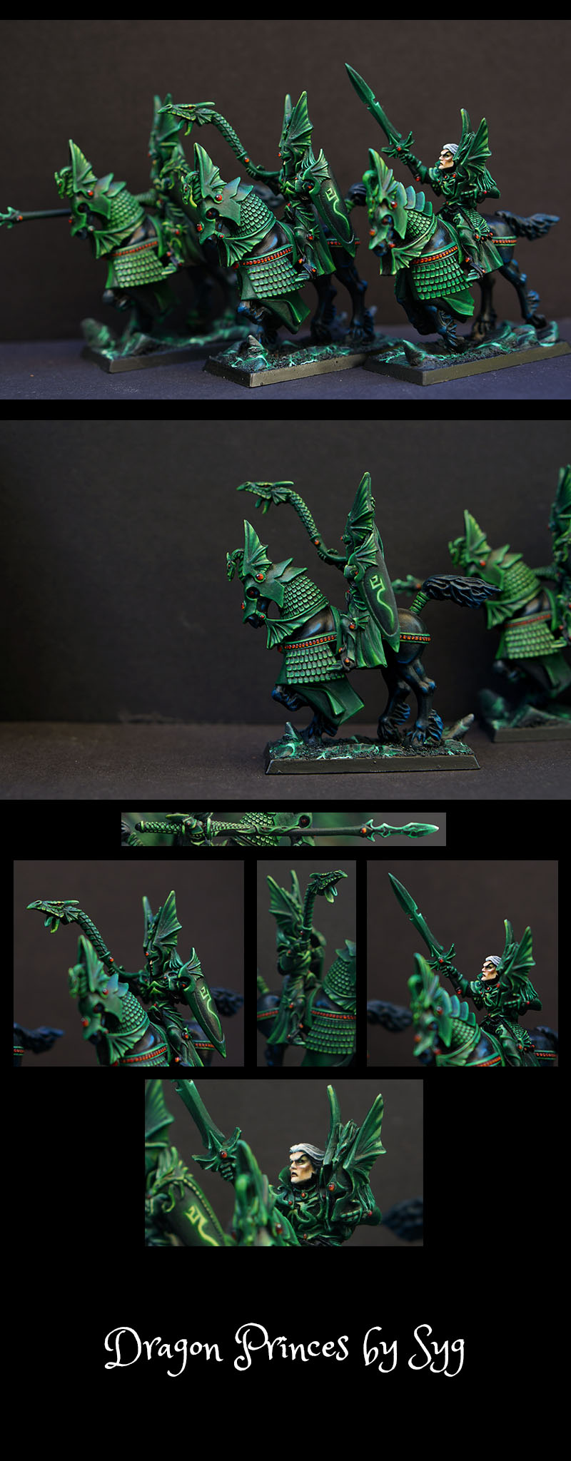 High elves Dragon princes painting