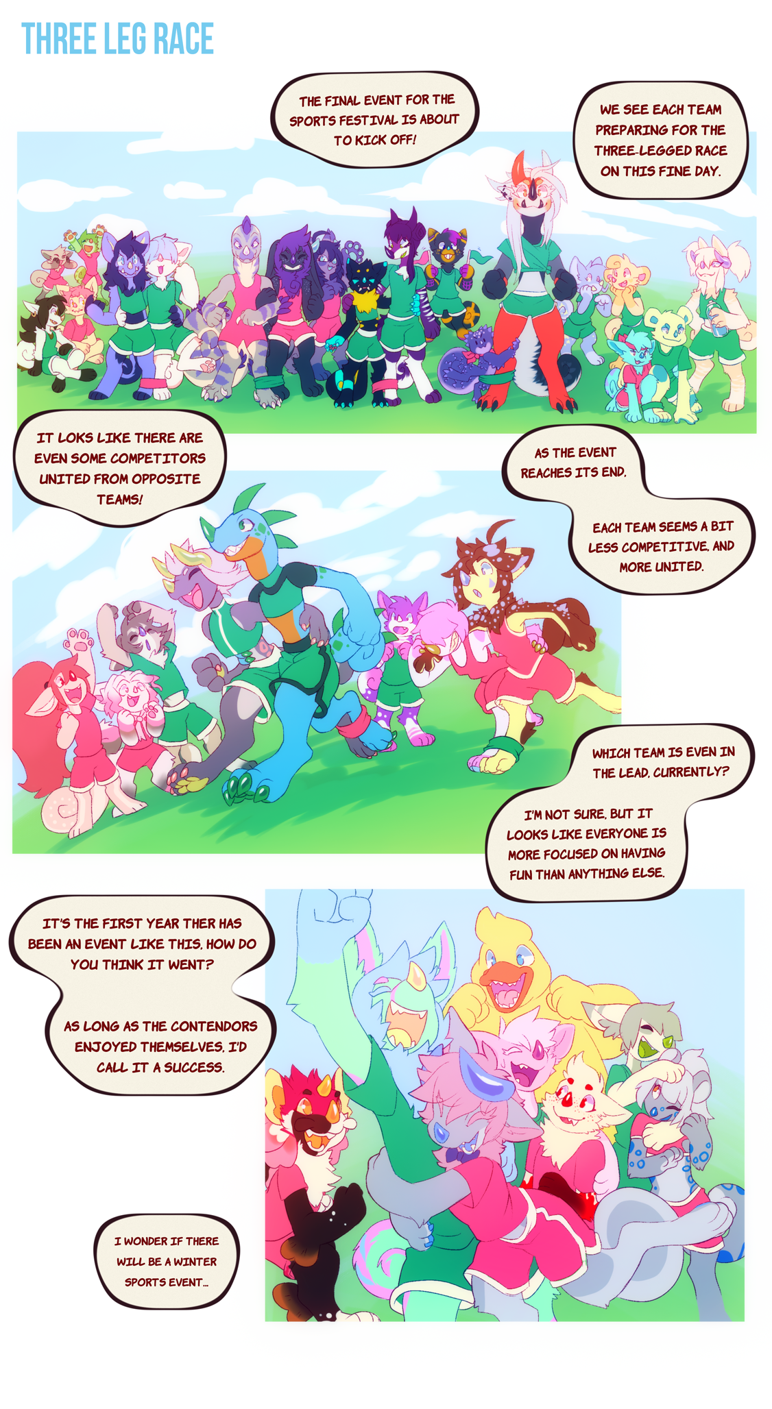 Three Leg Race by ground-lion