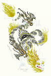 SOLD - Asian Dragon by JenniferAnneEsposito