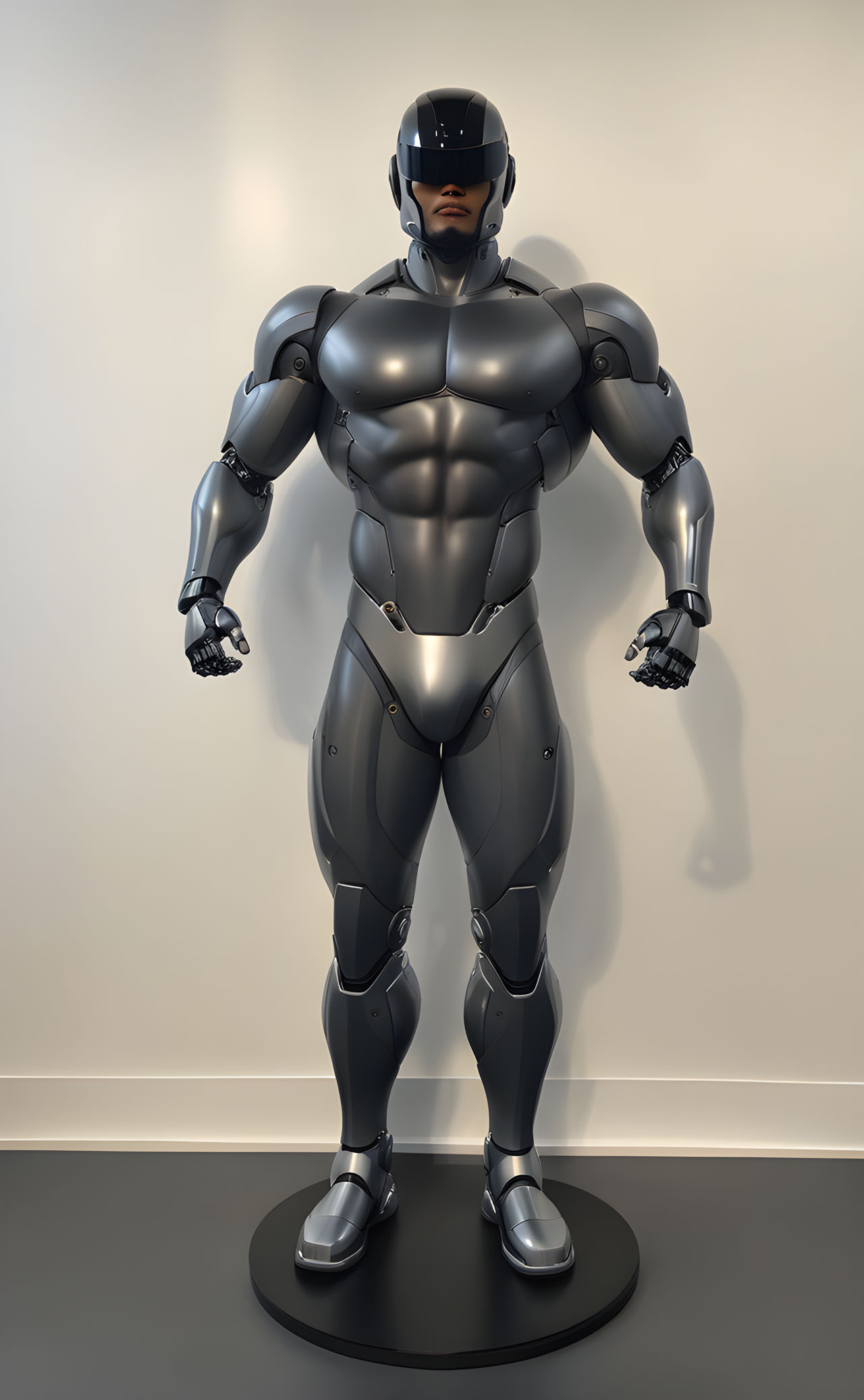Muscle Robocop Bodybuilder Robonaut Robocop first time charging by RobonautWorld on ...
