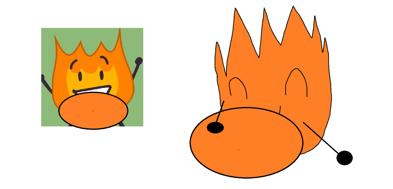 Firey Fat Fat Firey BFDI bfb and my style by ObjectShowYummy on DeviantArt