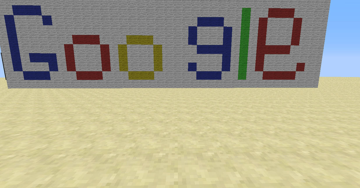 Google Logo in Minecraft by pixelart1337 on DeviantArt