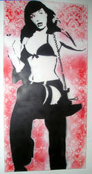 bettie page canvas