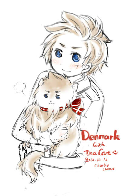 Denmark with the cat