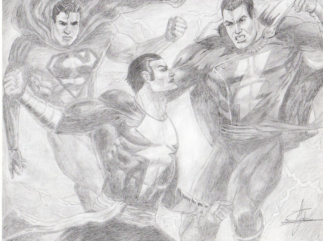 Black Adam vs Superman dawn of justice by rahalarts on DeviantArt