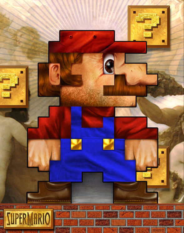 Invincible 8 Bit Mario Super Mario 8Bit by jimiyo on DeviantArt