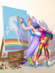 Sailor Spectrum - Paint Me a Rainbow by Merowynn