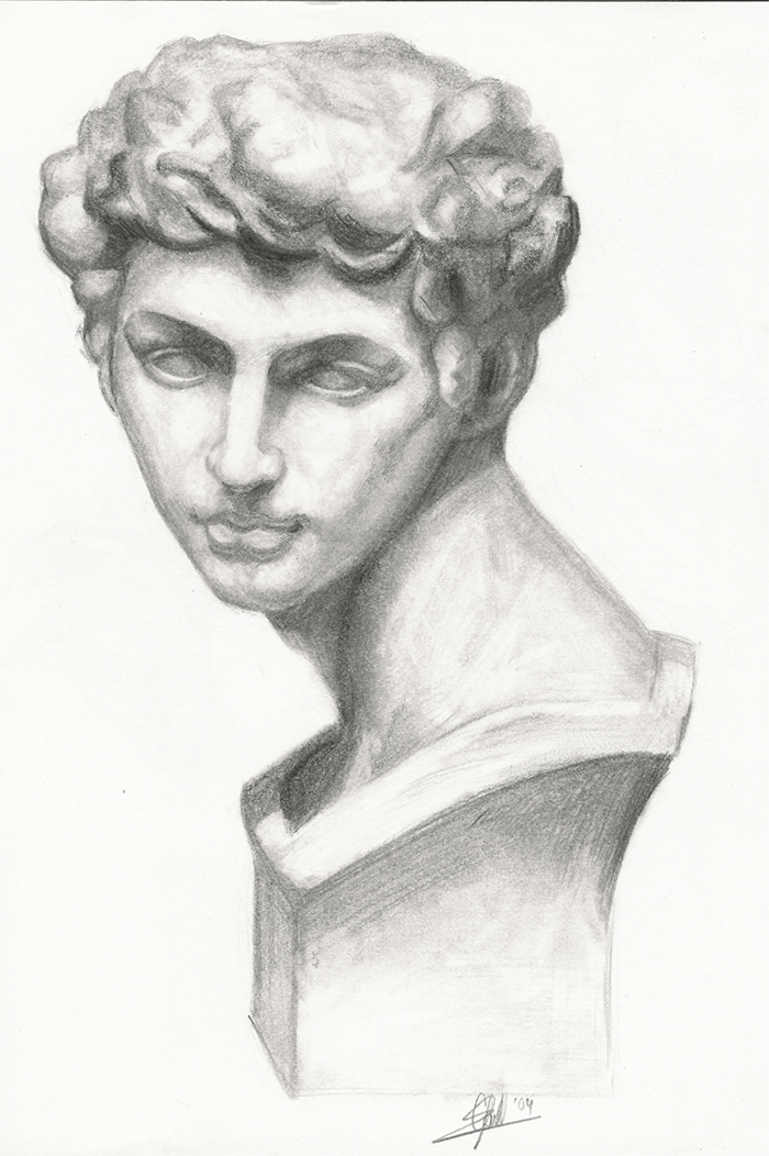 Greek Head Statue Thingy by ChineseWarri0r on DeviantArt