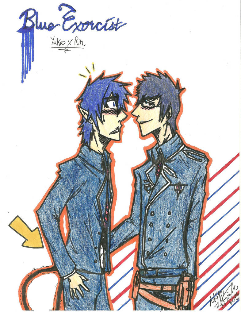 Yukio x Rin ART TRADE by IgneousSpirit on DeviantArt