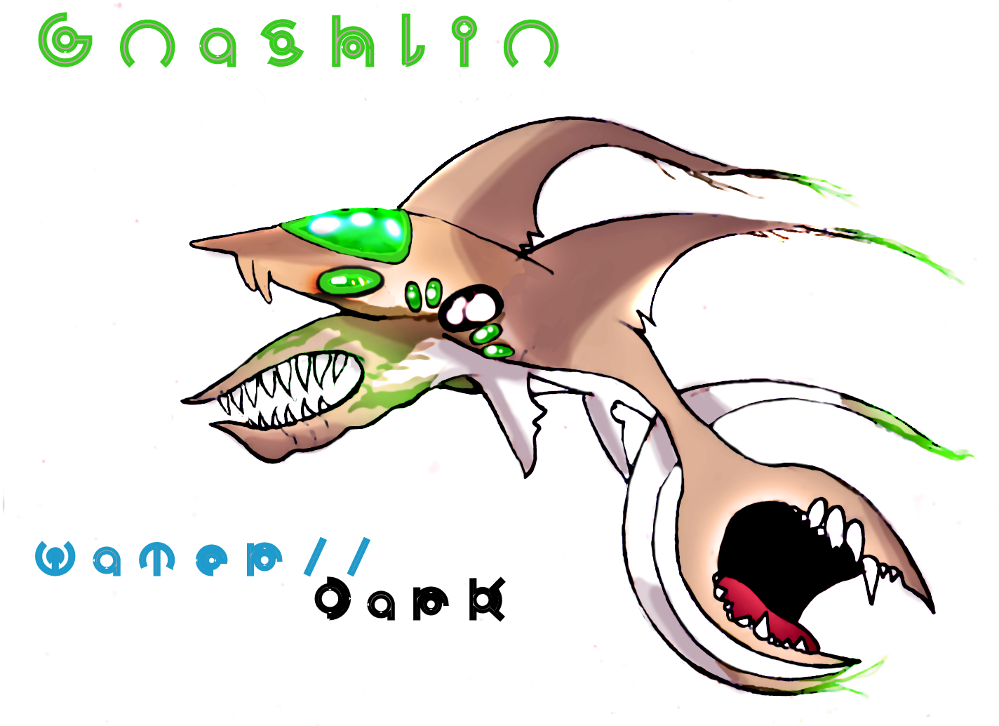 Gnashlin The Goblin Shark Pokemon