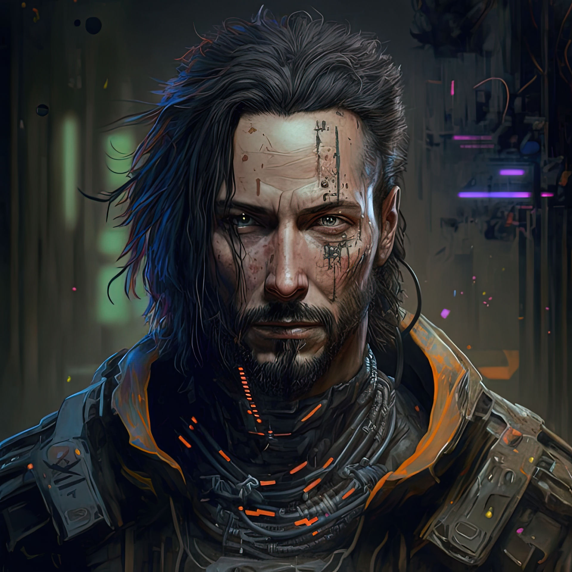 Cyberpunk character (AI art) by 3D1viner on DeviantArt