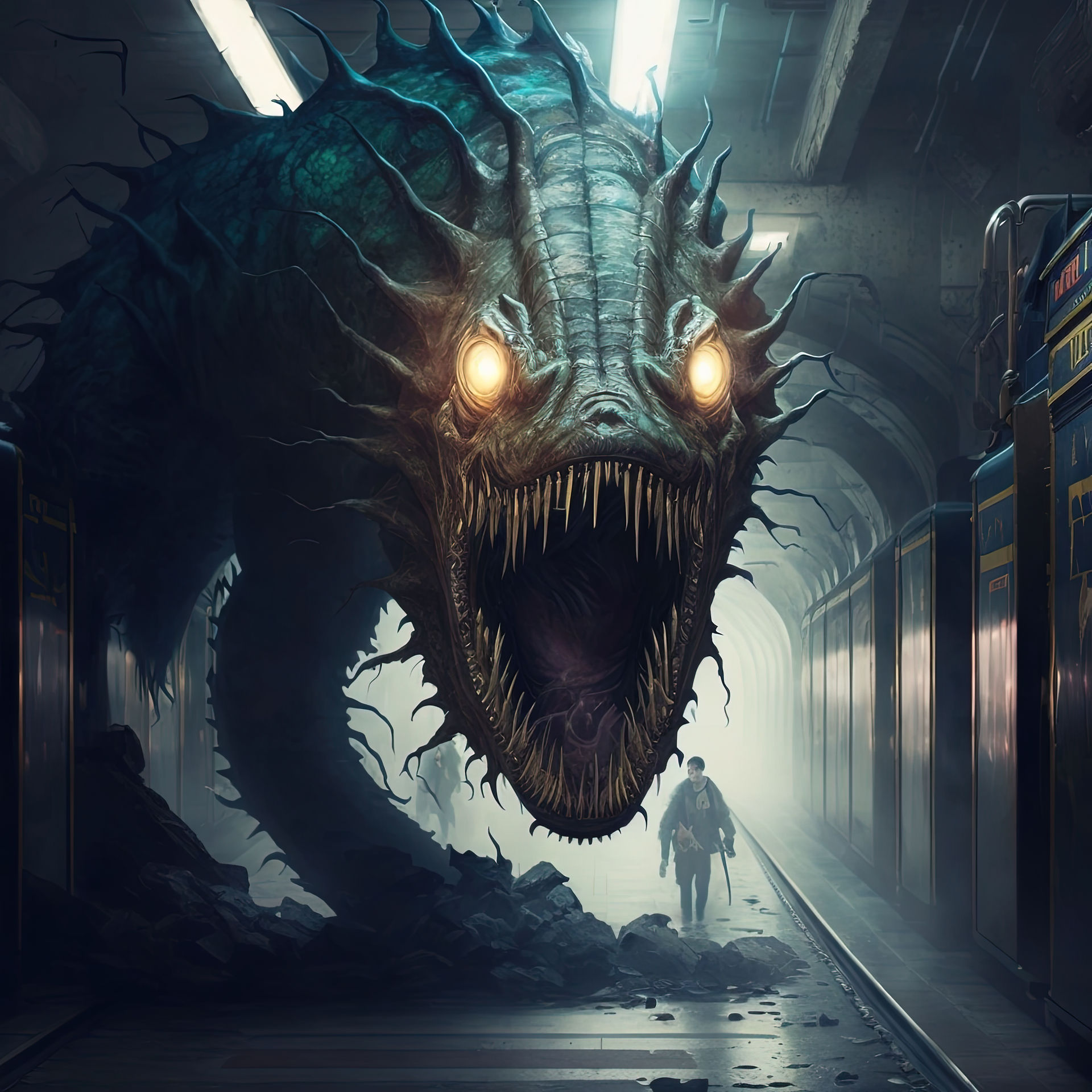 Underground creature (AI art) by 3D1viner on DeviantArt