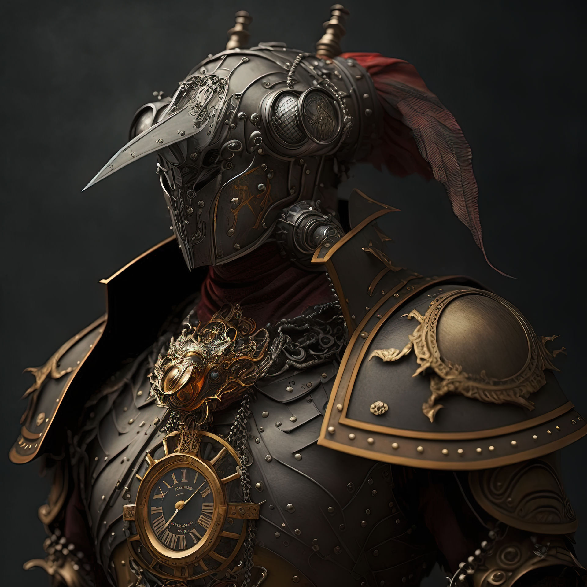 Knight Captain Steampunk Knight (AI art) by 3D1viner on DeviantArt