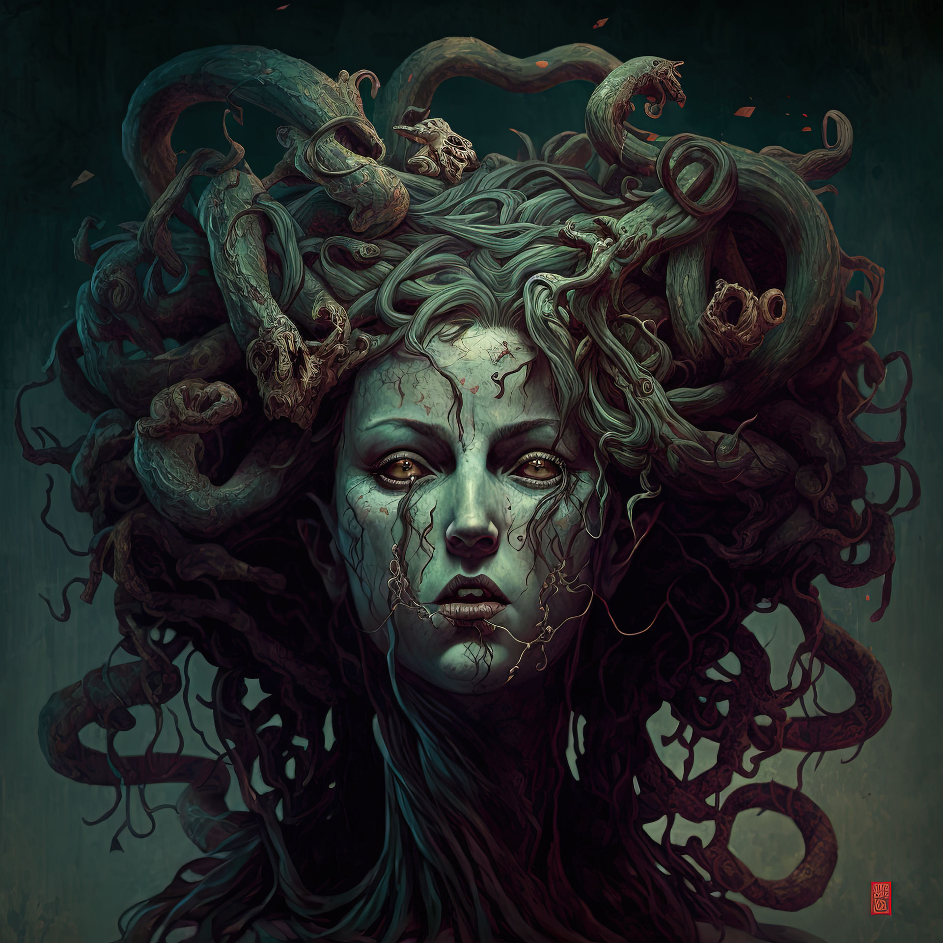 Medusa Ror Death of the Medusa Gorgon (AI art) by 3D1viner on DeviantArt