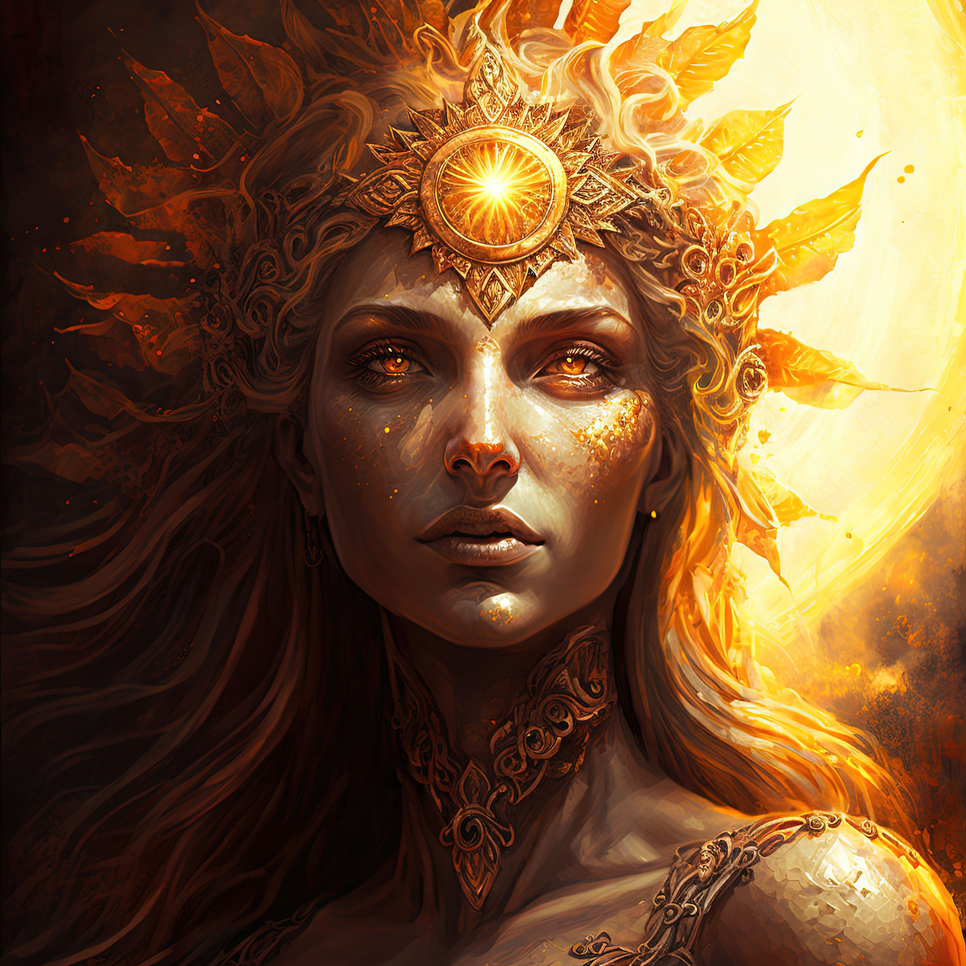 Queen of the Sun (AI art) by 3D1viner on DeviantArt