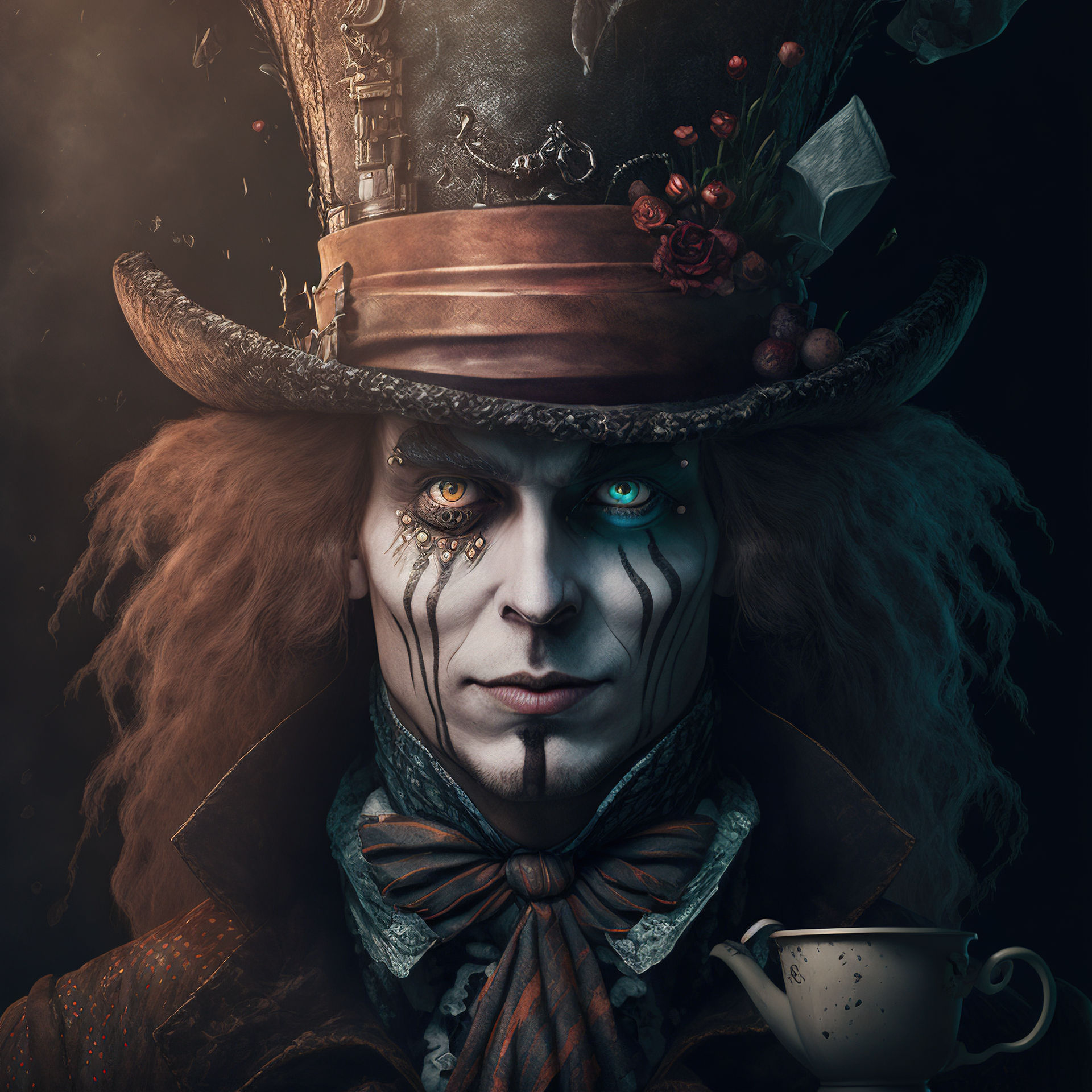 Mad Hatter (AI art) by 3D1viner on DeviantArt