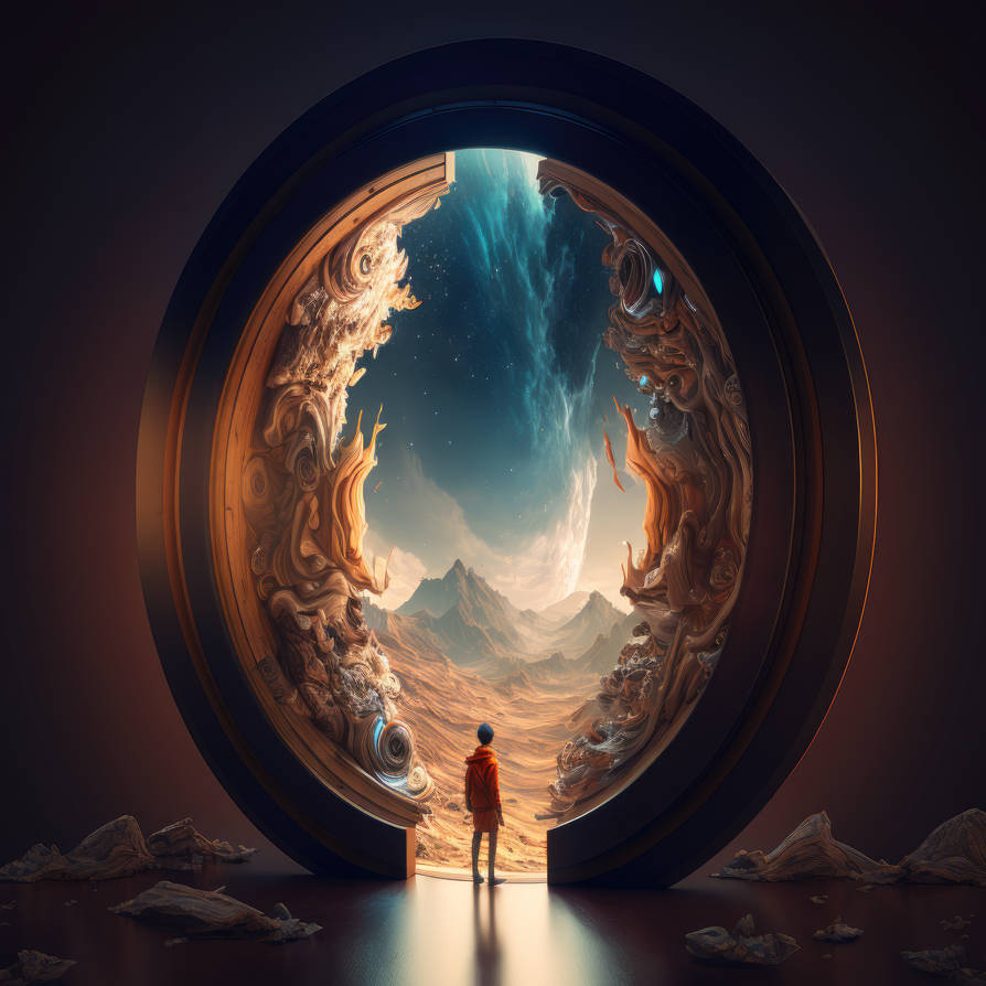 Portal to another dimension (AI art) by 3D1viner on DeviantArt Portal to another dimension (AI art) by 3D1viner on DeviantArt