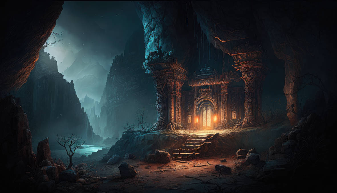 Underground Ruins Desktop Wallpapers |4| (AI art) by 3D1viner on DeviantArt