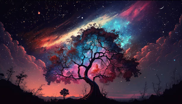 Starry Sky Desktop Wallpaper |1| (AI art)