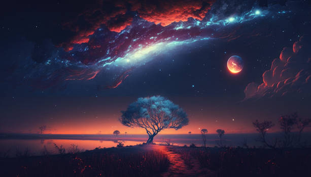 Starry Sky Desktop Wallpaper |3| (AI art)