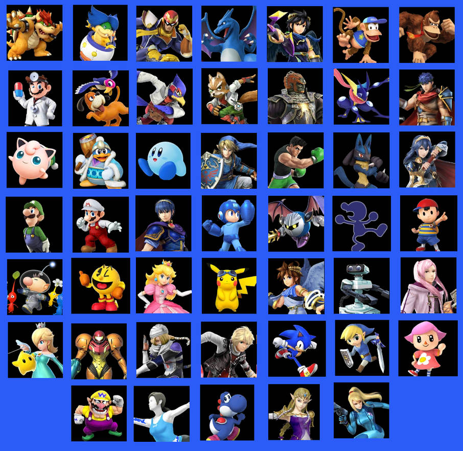 Ssb 4 Color SSB4 Colour Collage by samachu09 on DeviantArt