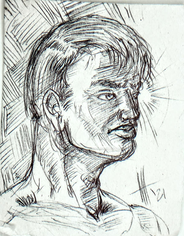 pondering doodle