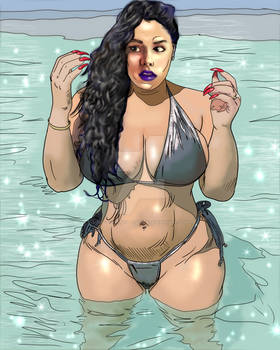 Chica en la playa