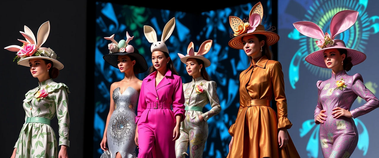 Happy Easter Hat Parade + Fashion Show by ArtWorksStudio on DeviantArt
