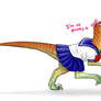 Velociraptor Schoolgirl