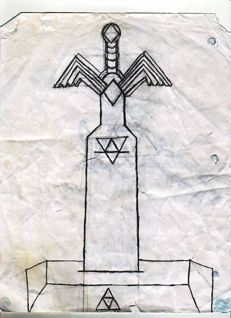 Master Sword Writing MAster Sword Drawing by Timmay1234 on DeviantArt