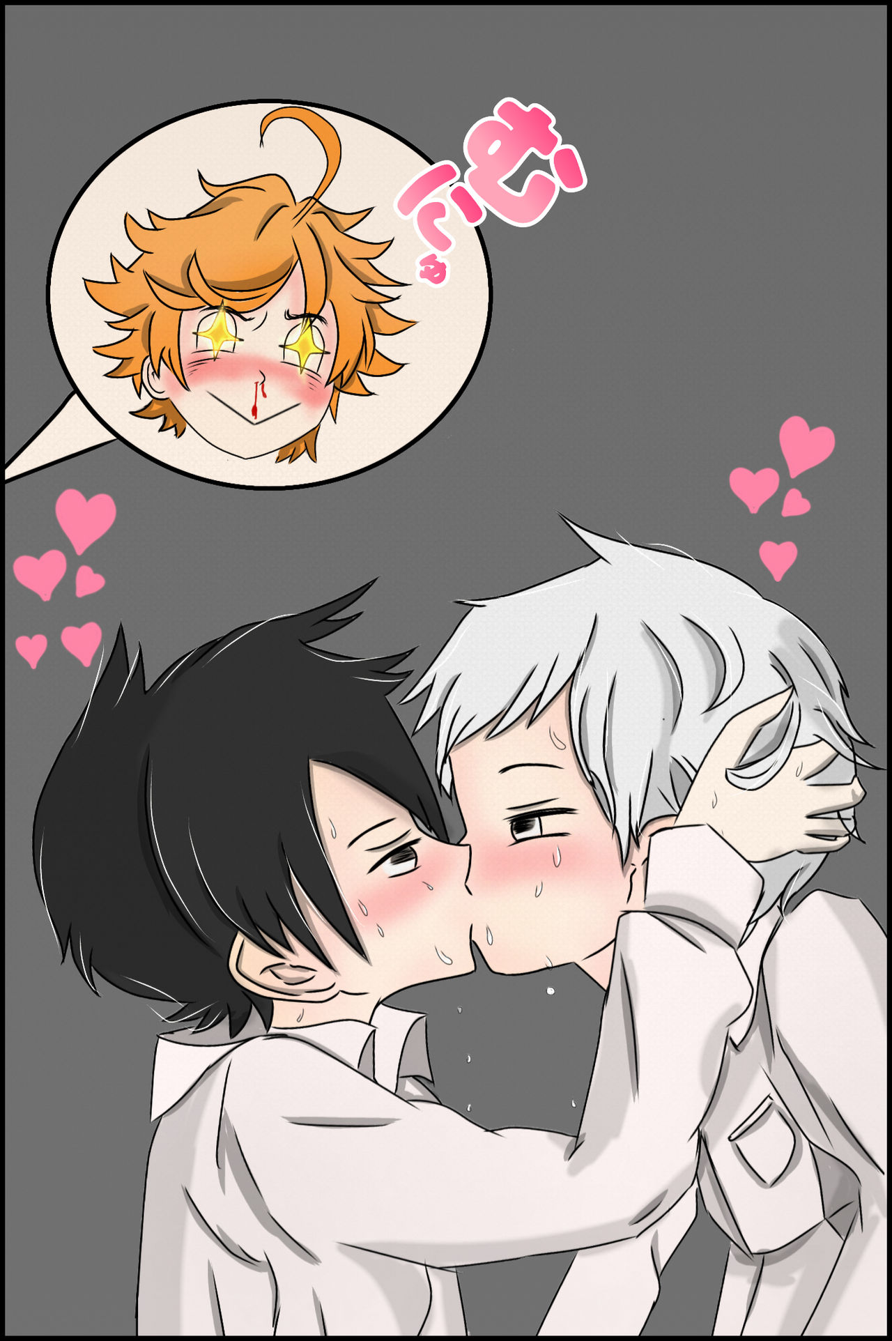 The Promised Neverland Emma And Norman Kiss