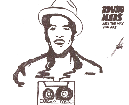Bruno Mars: NEW SINGLE drawing by Thbio on DeviantArt Bruno Mars: NEW SINGLE drawing by Thbio on DeviantArt