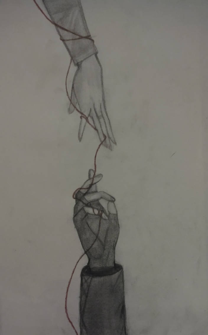 Red string of fate by bubblebat21 on DeviantArt