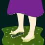 Rapunzel Feet Stuck In Slime