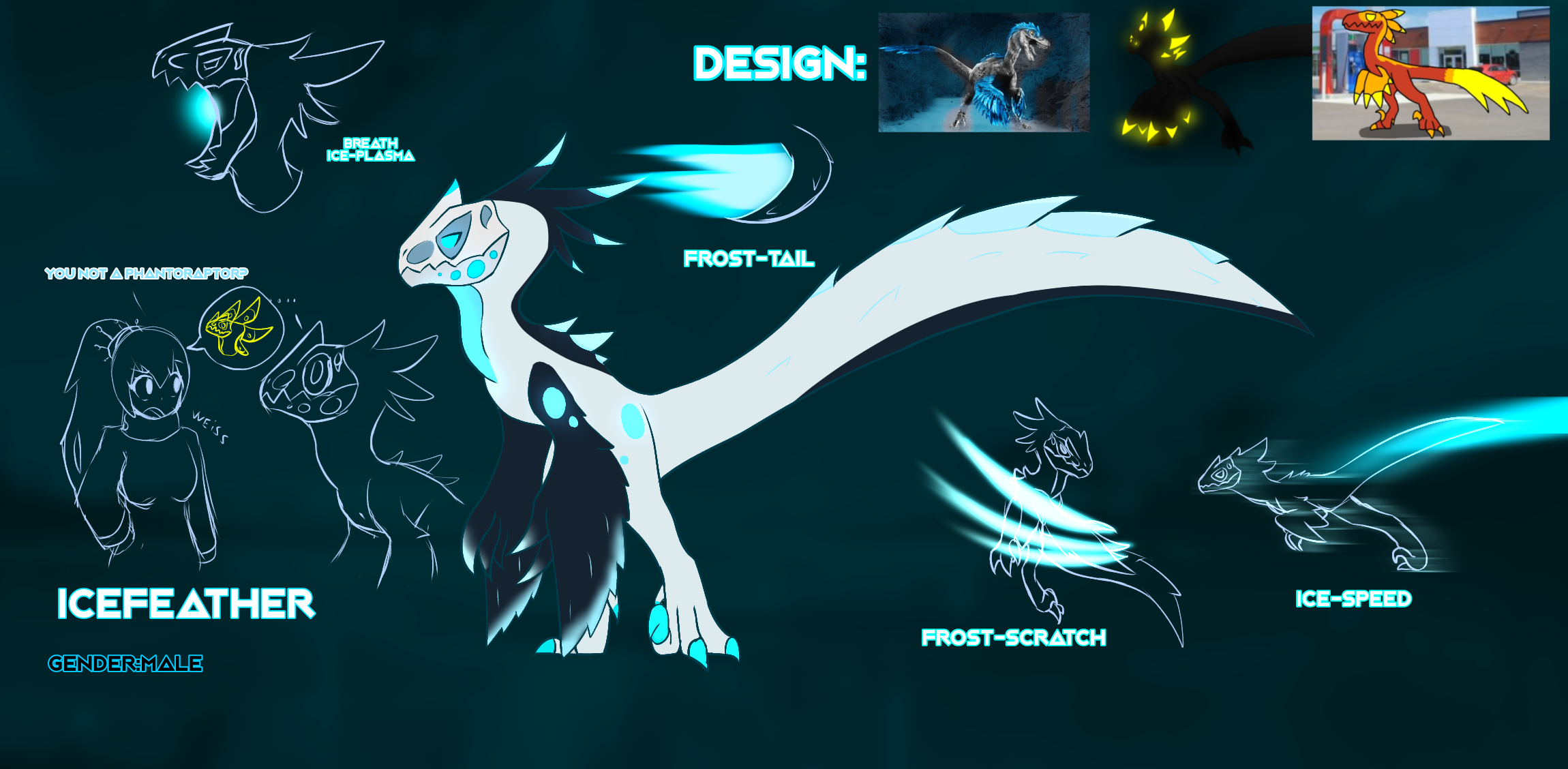 Ice Rapter Purple IceFeather the IceRaptor by VK4IJU on DeviantArt