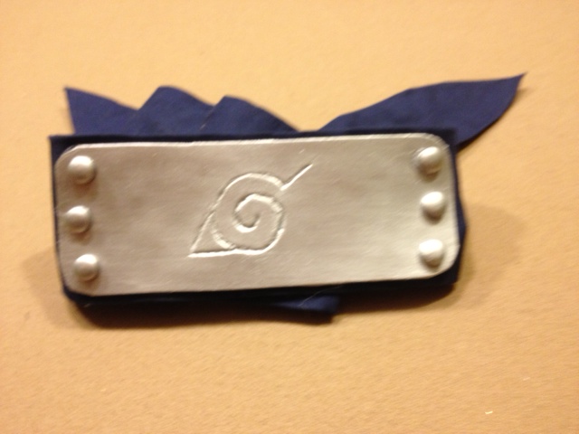 Navy Hidden Leaf/Kakashi Headband