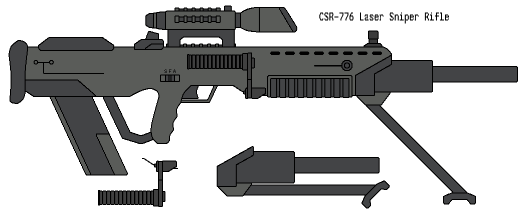 Laser Rifle Deviantart Laser Sniper Rifle by omegafactor90 on DeviantArt